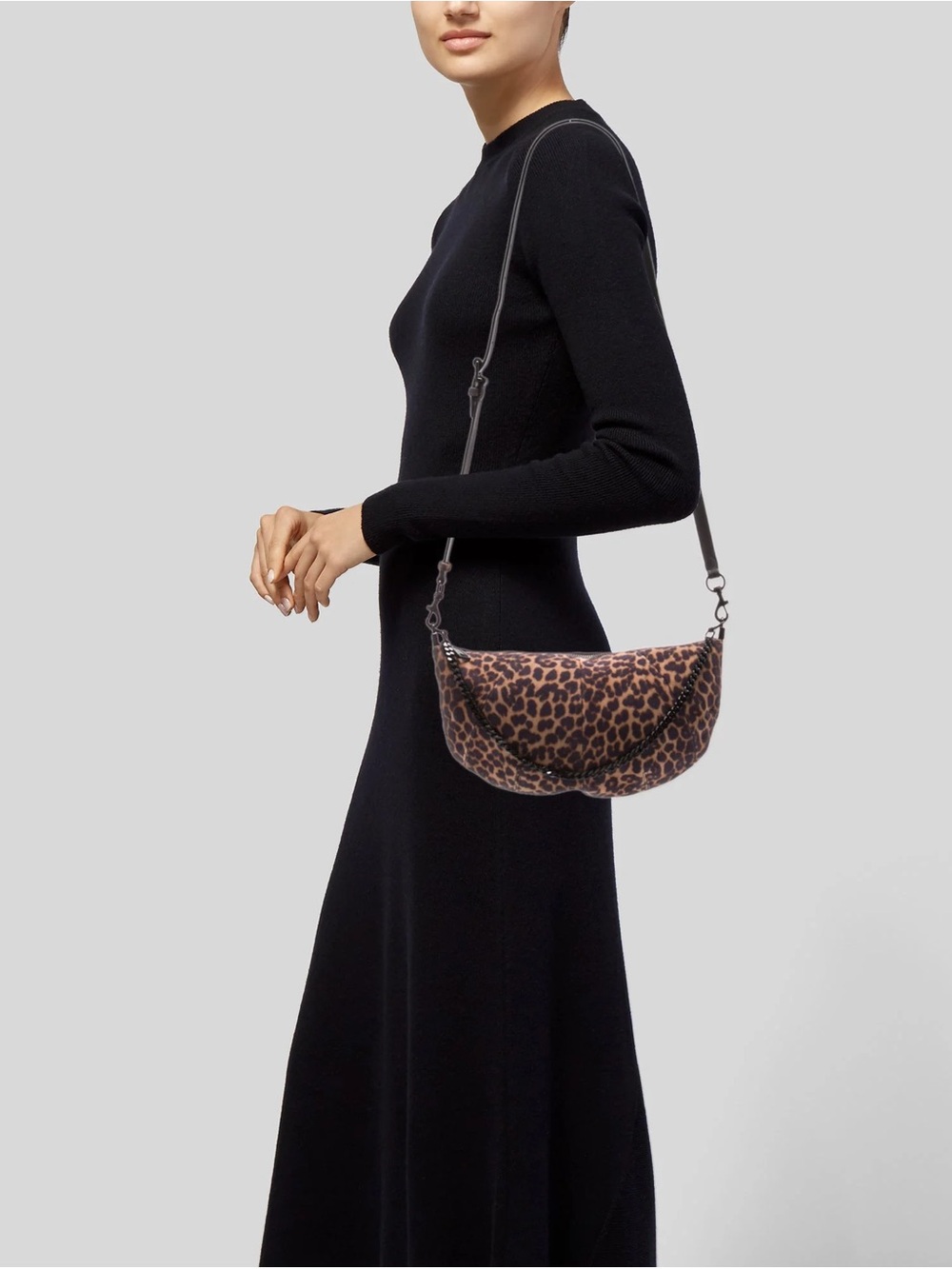 Rebecca Minkoff Leopard Suede Crossbody Bag - Picture 3 of 4